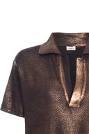 Polo Tricot Metalizada Cobre