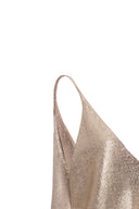 Regata Tricot Metalizada Dourado