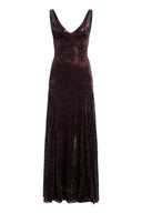 Vestido Margot Velvet Marrom