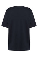 Camiseta Bordada Bisou Preto