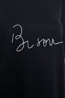 Camiseta Bordada Bisou Preto
