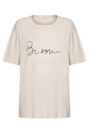 T-shirt Bordada Bisou Off White