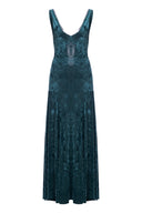 Vestido Margot Velvet Verde