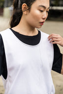 Regata Bordada Zig-Zag Off White
