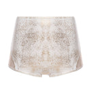 Hot Pant Tule s/ Aplique Foil Off White/Dourado
